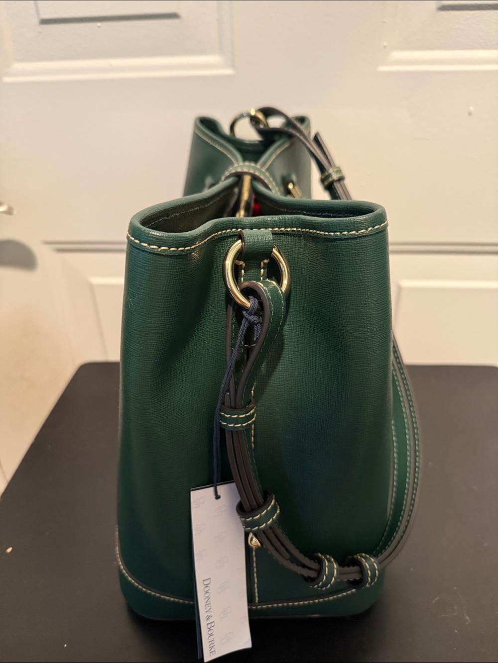 NWT Dooney & Bourke Saffiano Perry Satchel - IVY - Picture 10 of 15